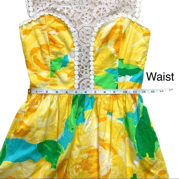 Lilly Pulitzer Sunglow Yellow First Impressions Raegan Dress Size 00 Holy Grail - Picture 13 of 17